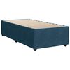 vidaXL Sommier &agrave; lattes de lit avec matelas bleu 90x200 cm velours
