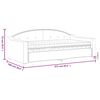 vidaXL Lit de jour avec matelas gris clair 90x190 cm tissu