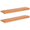 vidaXL Appuis de fen&ecirc;tre 2 pc Vernis 70 x 15 x 2 cm