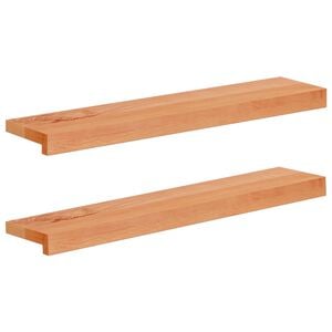 vidaXL Appuis de fen&ecirc;tre 2 pc Vernis 70 x 15 x 2 cm