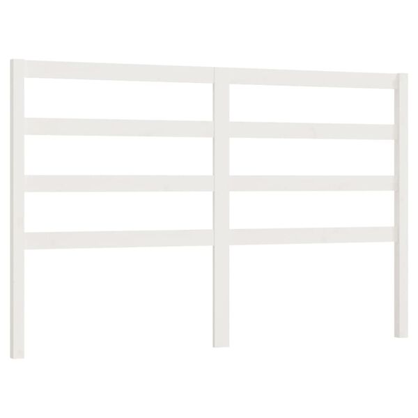 vidaXL Tête de lit Blanc 166x4x100 cm Bois massif de pin