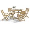 vidaXL Ensemble &agrave; manger de jardin 5 pcs Bois d'acacia solide