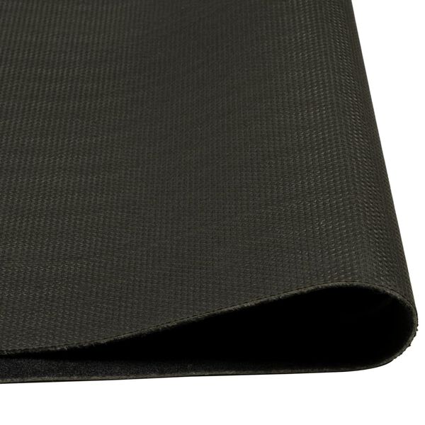vidaXL Tapis de cuisine lavable imprimé tasse noir 45x150 cm velours
