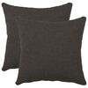 vidaXL Housse de coussin 2 pcs HEERLEN Gris fonc&eacute; 35 x 35 cm Boucl&eacute;