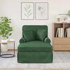vidaXL Chaise lounge avec jupe Vert Jungle 91 x 157 x 91 cm