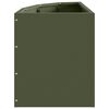 vidaXL Jardinière d'Angle Vert olive 30 x 30 x 35 cm Acier