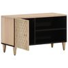 vidaXL Meuble TV 80x31x46 cm bois massif de manguier
