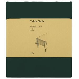 vidaXL Tissu de Table 5 pc Vert fonc&eacute; 110 x 140 cm Polyester
