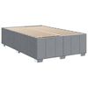 vidaXL Sommier &agrave; lattes de lit et matelas gris clair 120x190 cm tissu