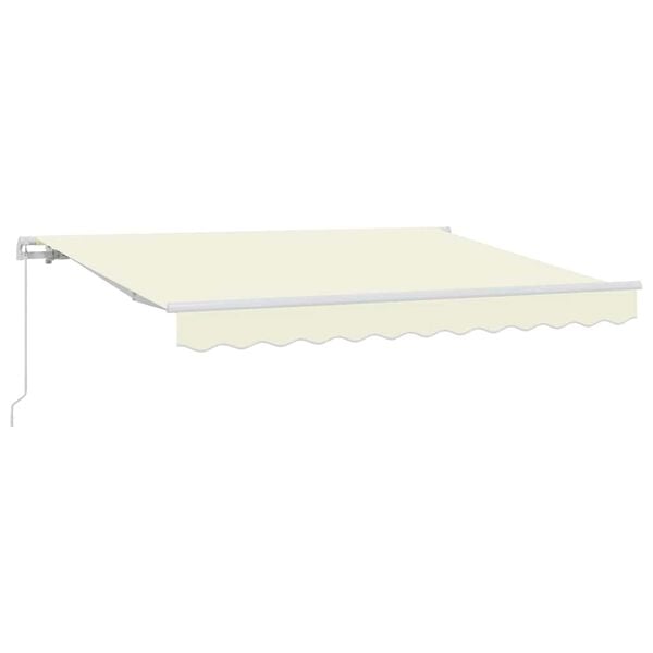 vidaXL Auvent R&eacute;tractable Cr&egrave;me 250 x 200 cm tissu