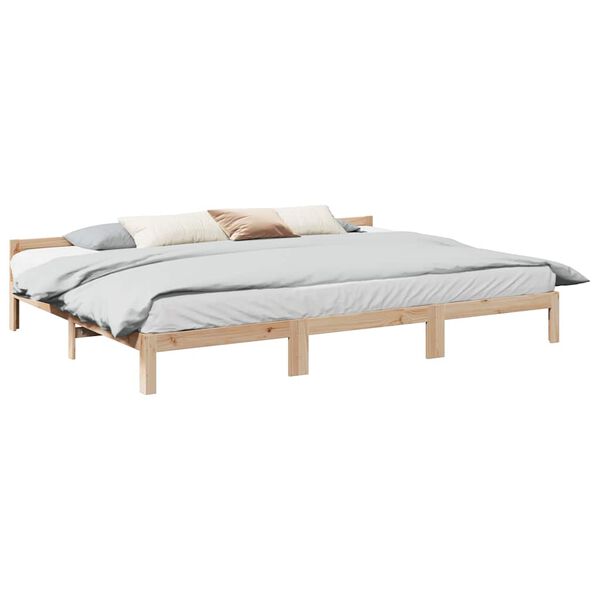 VidaXL Cadre de lit familial sans matelas 240x200cm bois massif de pin