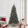 vidaXL Sapin de No&euml;l artificiel Vert 210 cm PVC, plastique et acier