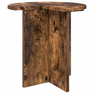 vidaXL Table d'appoint Ch&ecirc;ne fum&eacute; &Oslash; 39 x 38 cm Bois d'ing&eacute;nierie