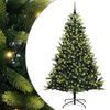 vidaXL Arbre de No&euml;l artificiel en silicone flexible 300 LEDs 240 cm