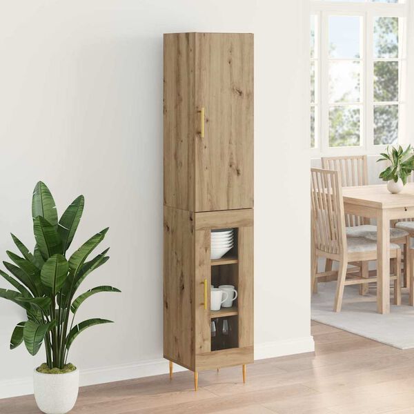 vidaXL Haut Armoire 2 pcs Ch&ecirc;ne artisanal Bois d'ing&eacute;nierie