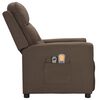 vidaXL Fauteuil &eacute;lectrique de massage Taupe Tissu