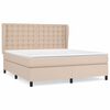 vidaXL Sommier &agrave; lattes de lit avec matelas Cappuccino 160x200 cm