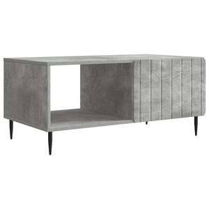 vidaXL Table basse Gris b&eacute;ton 90 x 50 x 40 cm Bois d'ing&eacute;nierie