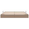vidaXL Lit de Rangement avec matelas Cappuccino 200 x 200 cm Faux cuir