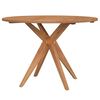 vidaXL Table de jardin ronde &Oslash;85x75 cm bois d'acacia solide