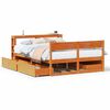 vidaXL Cadre de lit sans matelas cire marron 120x190cm bois pin massif