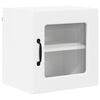 vidaXL Cabinet en verre mural PORTO Blanc 40 x 31 x 40 cm