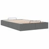 vidaXL Cadre de lit ottoman sans matelas gris foncé 120x190 cm tissu