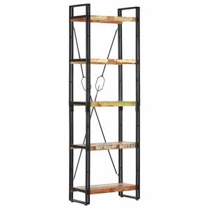vidaXL Biblioth&egrave;que 5 niveaux 60x30x180 cm Bois solide de r&eacute;cup&eacute;ration