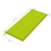 vidaXL Banc de jardin 2 places avec coussin 120 cm Bois d'eucalyptus