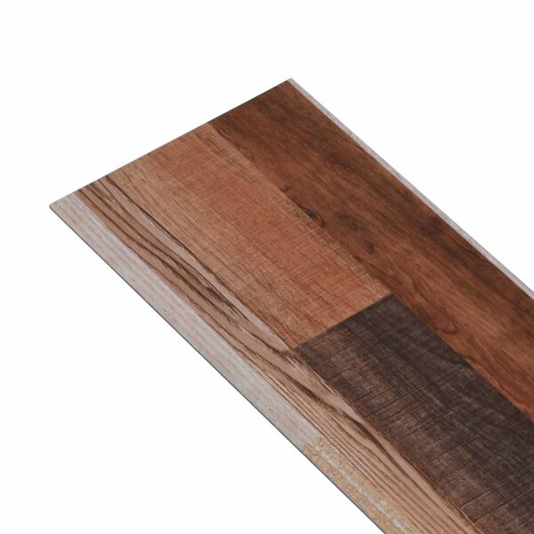 vidaXL Planches de sol 36 pcs Multicolore 5,02 m&sup2; PVC