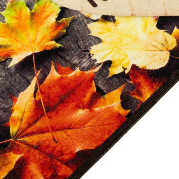 vidaXL Tapis de cuisine lavable impression d'automne 60x300 cm velours