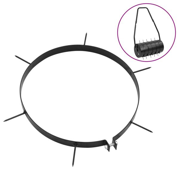 vidaXL Colliers aérateurs de pelouse 5 pcs avec pointes Ø 30 cm fer