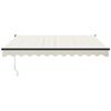 vidaXL Auvent rétractable crème 3,5x2,5 m tissu et aluminium