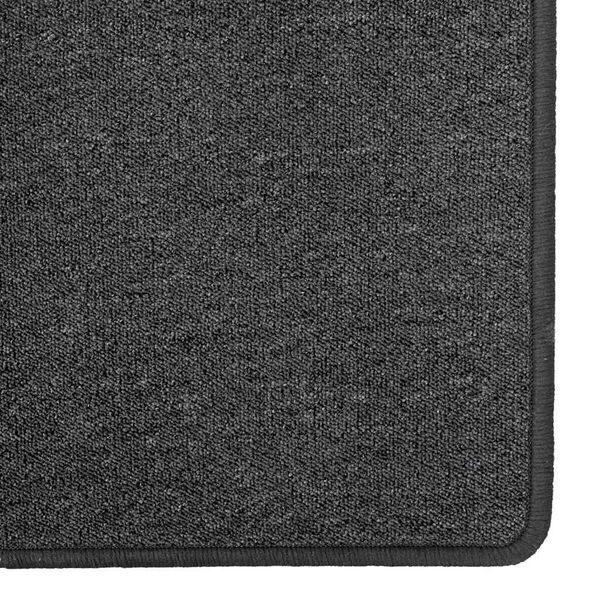 vidaXL Tapis Couloir Gris fonc&eacute; 100 x 250 cm 100% Polypropyl&egrave;ne