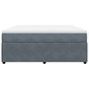 vidaXL Sommier &agrave; lattes de lit et matelas Gris fonc&eacute; 180x200cm Velours