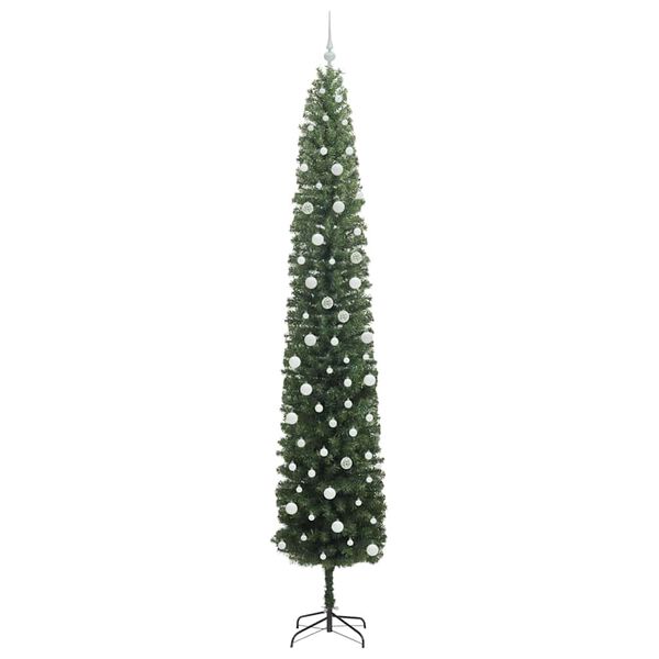 vidaXL Sapin de No&euml;l artificiel Vert 300 cm PVC et acier et plastique