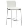 vidaXL Ensemble de bar 3 pcs Similicuir Blanc