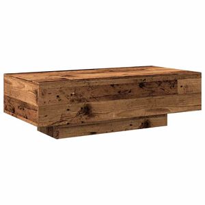 vidaXL Table basse vieux bois 100x49,5x31 cm bois d'ing&eacute;nierie