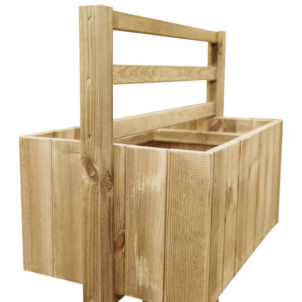 vidaXL Jardini&egrave;re en treillis Bois de pin impr&eacute;gn&eacute;