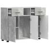 vidaXL Cabinet en Bois avec tiroir Gris b&eacute;ton 88,5 x 30,5 x 73 cm