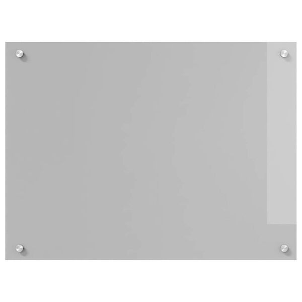 vidaXL Protection de cuisine 2 pcs Gris clair 80 x 60 cm verre tremp&eacute;