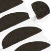 vidaXL Tapis d'escalier auto-adh&eacute;sifs 10 pcs anthracite 56x17x3 cm