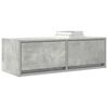 vidaXL Meubles TV 2 pcs gris b&eacute;ton 80x31x25,5 cm bois d'ing&eacute;nierie