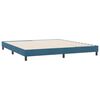 vidaXL Cadre de lit sans matelas bleu fonc&eacute; 180x220 cm velours