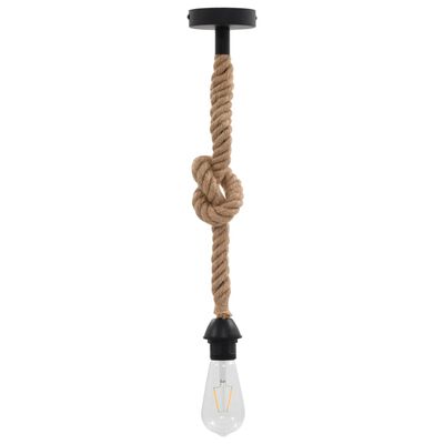 vidaXL Lampe suspendue avec fil recouvert de corde E27