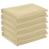 vidaXL Tissu de Table 5 pc Rond Cr&egrave;me blanc &Oslash; 160 cm