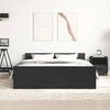 vidaXL Cadre de lit sans matelas noir 120x200 cm