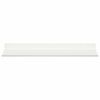 vidaXL &Eacute;tag&egrave;re flottante 2 pcs Blanc 40 x 18 x 2,5 cm Acier