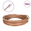vidaXL Corde en Cuir Marron Ø2,5 mm x 10 m Cuir