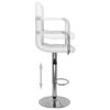 vidaXL Tabourets de bar lot de 2 blanc similicuir